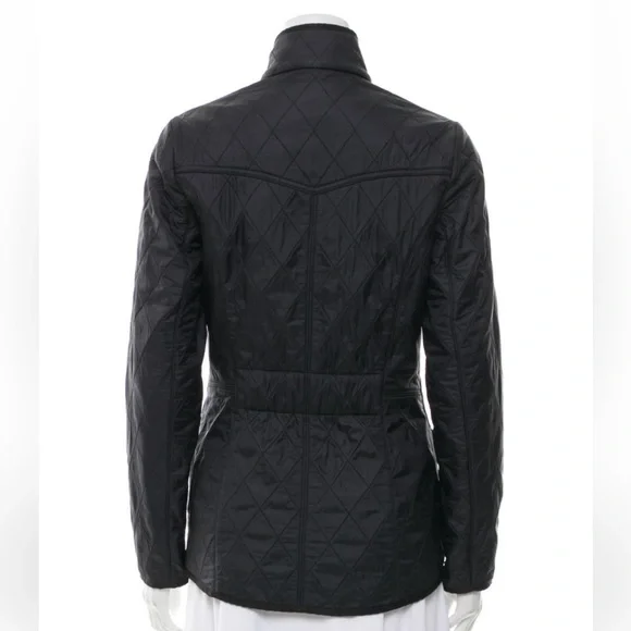 Barbour Quilted Utility Jacket in Dark Gray - Picture 4 of 5